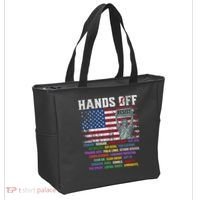 Resist Resistance Statue Of Liberty Hands Off Protest  Tote Bag thumb 2