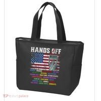 Resist Resistance Statue Of Liberty Hands Off Protest  Tote Bag thumb 3
