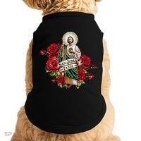 Red Roses San Judas Tadeo Con Bandera De MéXico Doggie Tank thumb 0