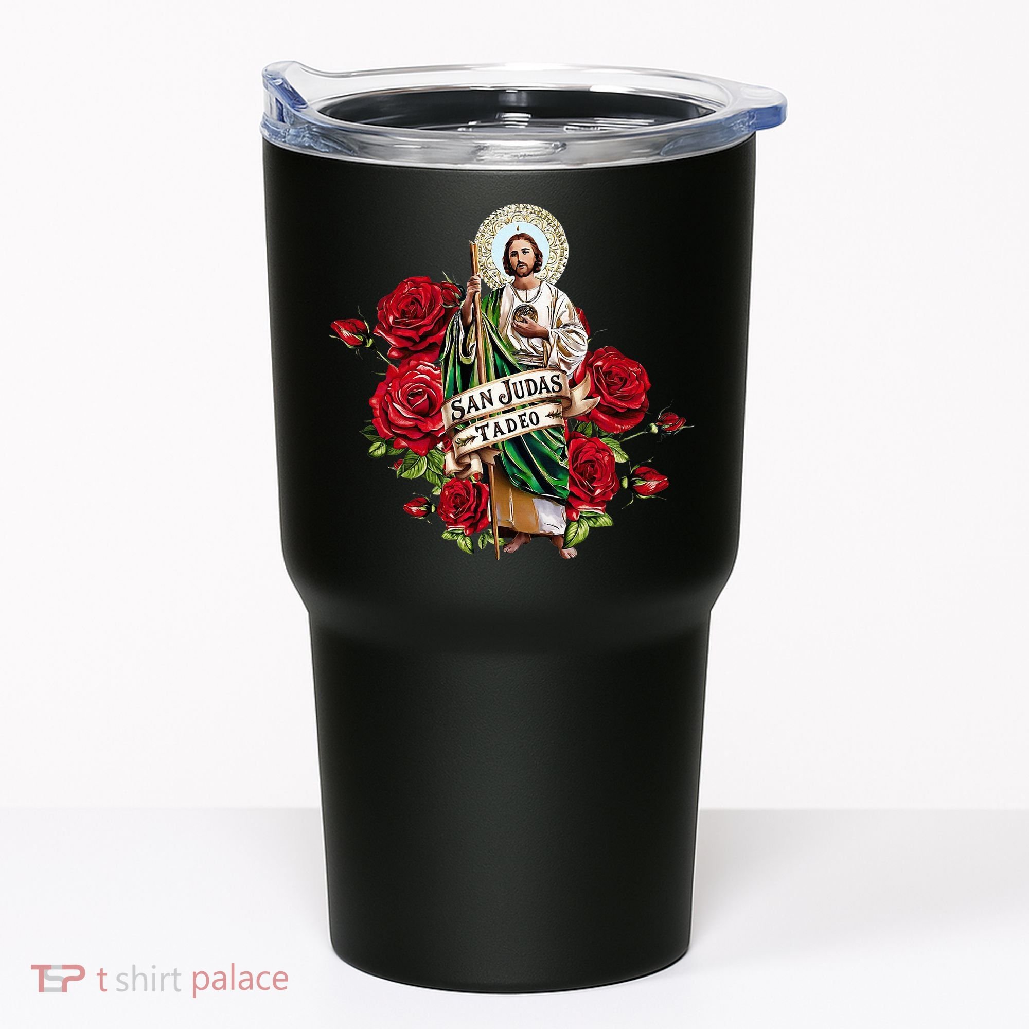 Red Roses San Judas Tadeo Con Bandera De MéXico Tumbler