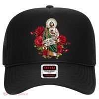 Red Roses San Judas Tadeo Con Bandera De MéXico Hat thumb 0