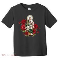 Red Roses San Judas Tadeo Con Bandera De MéXico Toddler T-Shirt thumb 0
