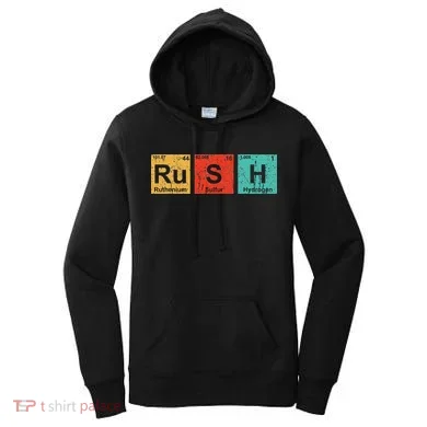 Rush (ru S H) Periodic Table Elements Women's Hoodie