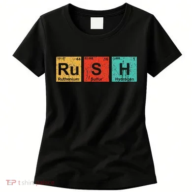 Rush (ru S H) Periodic Table Elements Women's T-Shirt
