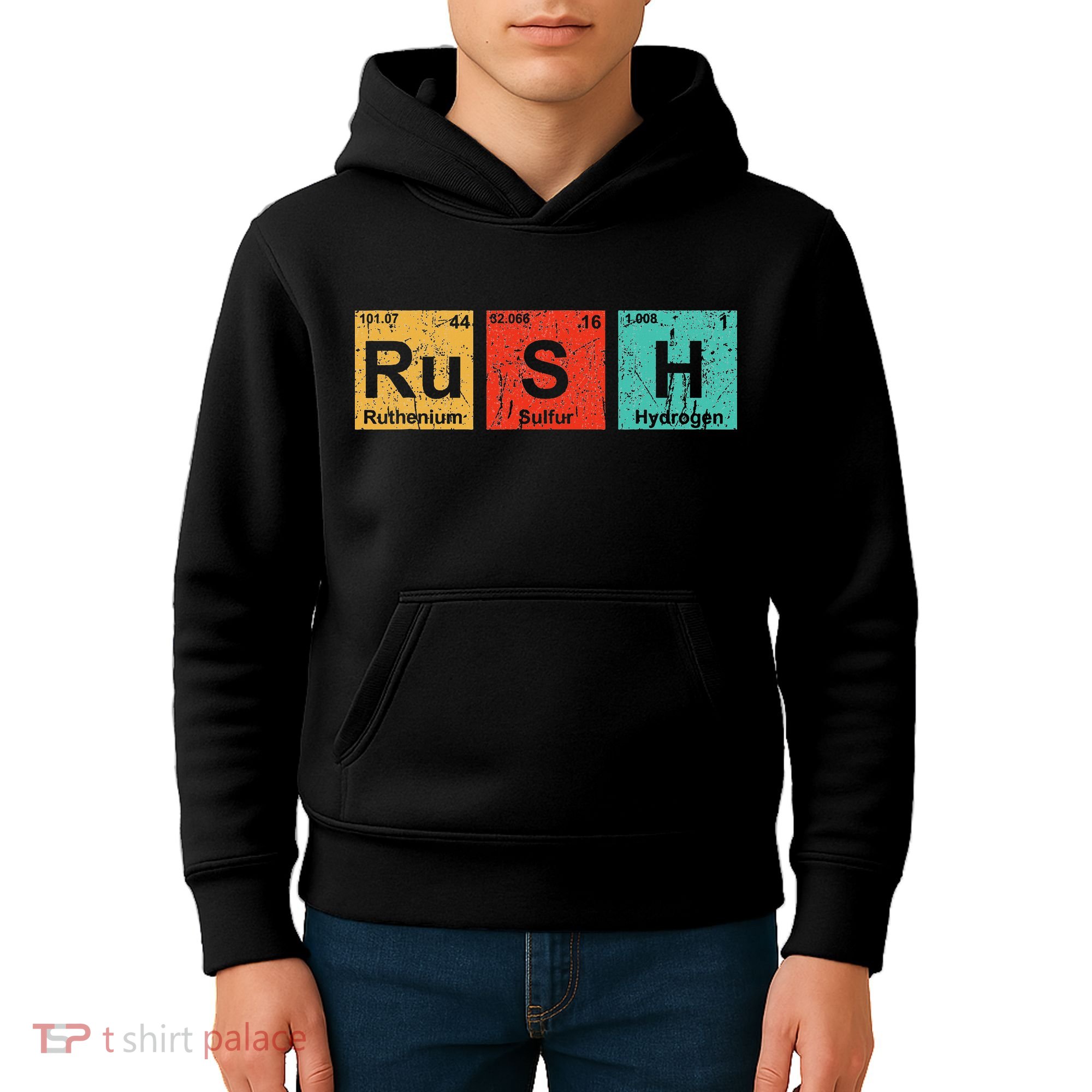 Rush (ru S H) Periodic Table Elements Kids Hoodie