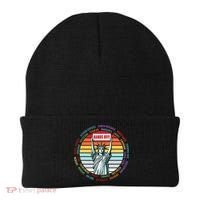 Resist Resistance Statue Of Liberty Hands Off Protest Beanie thumb 0