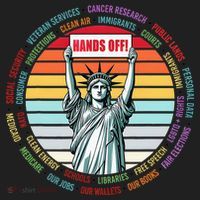 Resist Resistance Statue Of Liberty Hands Off Protest Hat thumb 2