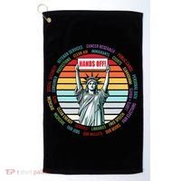 Resist Resistance Statue Of Liberty Hands Off Protest Golf Towel thumb 0