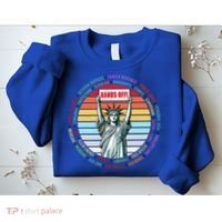 Resist Resistance Statue Of Liberty Hands Off Protest Sweatshirt thumb 2