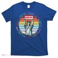 Resist Resistance Statue Of Liberty Hands Off Protest T-Shirt thumb 0