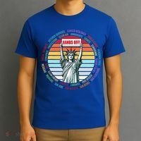 Resist Resistance Statue Of Liberty Hands Off Protest T-Shirt thumb 3