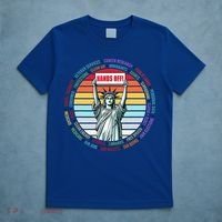 Resist Resistance Statue Of Liberty Hands Off Protest T-Shirt thumb 5