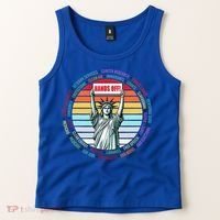 Resist Resistance Statue Of Liberty Hands Off Protest Tank Top thumb 2