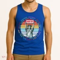 Resist Resistance Statue Of Liberty Hands Off Protest Tank Top thumb 3