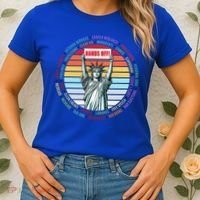 Resist Resistance Statue Of Liberty Hands Off Protest Women's T-Shirt thumb 2