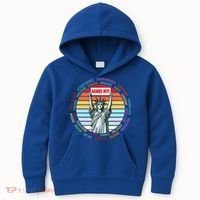 Resist Resistance Statue Of Liberty Hands Off Protest Kids Hoodie thumb 0