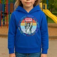 Resist Resistance Statue Of Liberty Hands Off Protest Kids Hoodie thumb 3