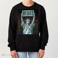Resist Resistance Statue Of Liberty Hands Off Protest   Women's Sweatshirt thumb 0