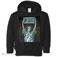 Resist Resistance Statue Of Liberty Hands Off Protest   Toddler Hoodie thumb 0