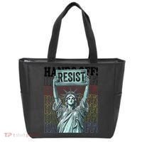 Resist Resistance Statue Of Liberty Hands Off Protest   Tote Bag thumb 0