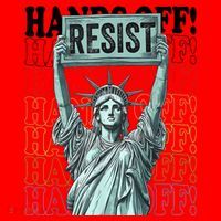 Resist Resistance Statue Of Liberty Hands Off Protest   Santa Hat thumb 1