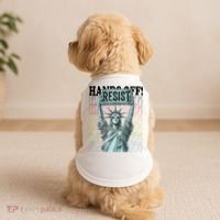 Resist Resistance Statue Of Liberty Hands Off Protest   Doggie Tank thumb 2