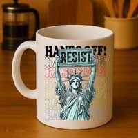 Resist Resistance Statue Of Liberty Hands Off Protest   Coffee Mug thumb 4