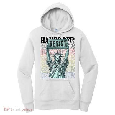Resist Resistance Statue Of Liberty Hands Off Protest   Women's Hoodie