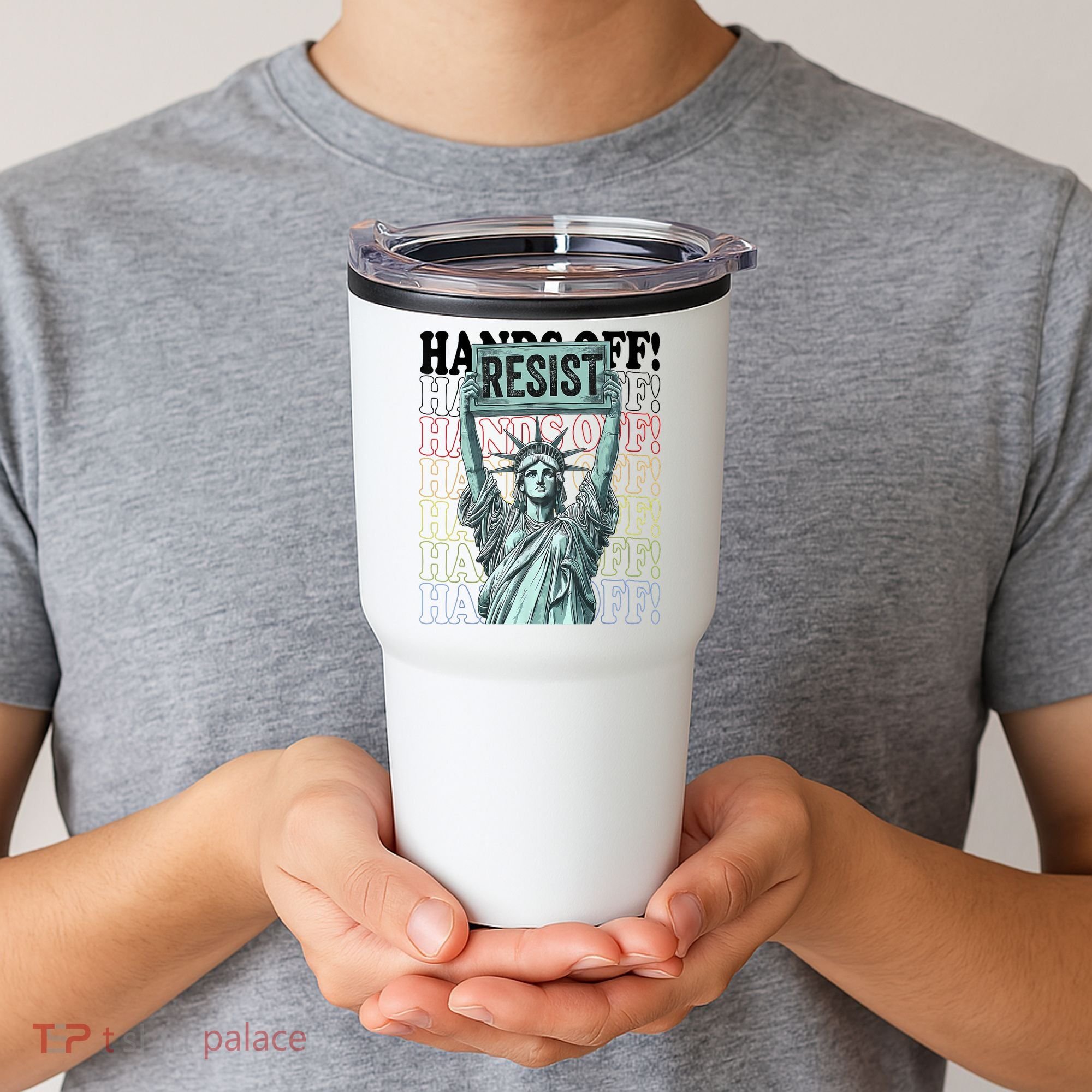 Resist Resistance Statue Of Liberty Hands Off Protest   Tumbler