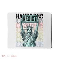 Resist Resistance Statue Of Liberty Hands Off Protest   Mousepad thumb 0