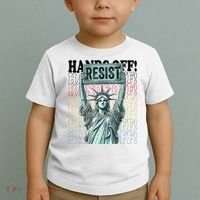 Resist Resistance Statue Of Liberty Hands Off Protest   Toddler T-Shirt thumb 2