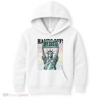 Resist Resistance Statue Of Liberty Hands Off Protest   Kids Hoodie thumb 0