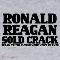 Ronald Reagan Sold Crack  Speak Truth Even If Your Voice Shakes Women's Sweatshirt thumb 2