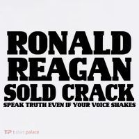 Ronald Reagan Sold Crack  Speak Truth Even If Your Voice Shakes Bucket Hat thumb 4