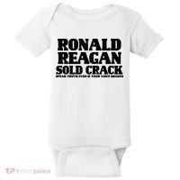 Ronald Reagan Sold Crack  Speak Truth Even If Your Voice Shakes Baby Bodysuit thumb 0