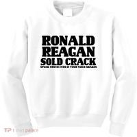 Ronald Reagan Sold Crack  Speak Truth Even If Your Voice Shakes Kids Sweatshirt thumb 0