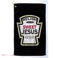 Retro Relish Sweet Jesus Golf Towel thumb 0