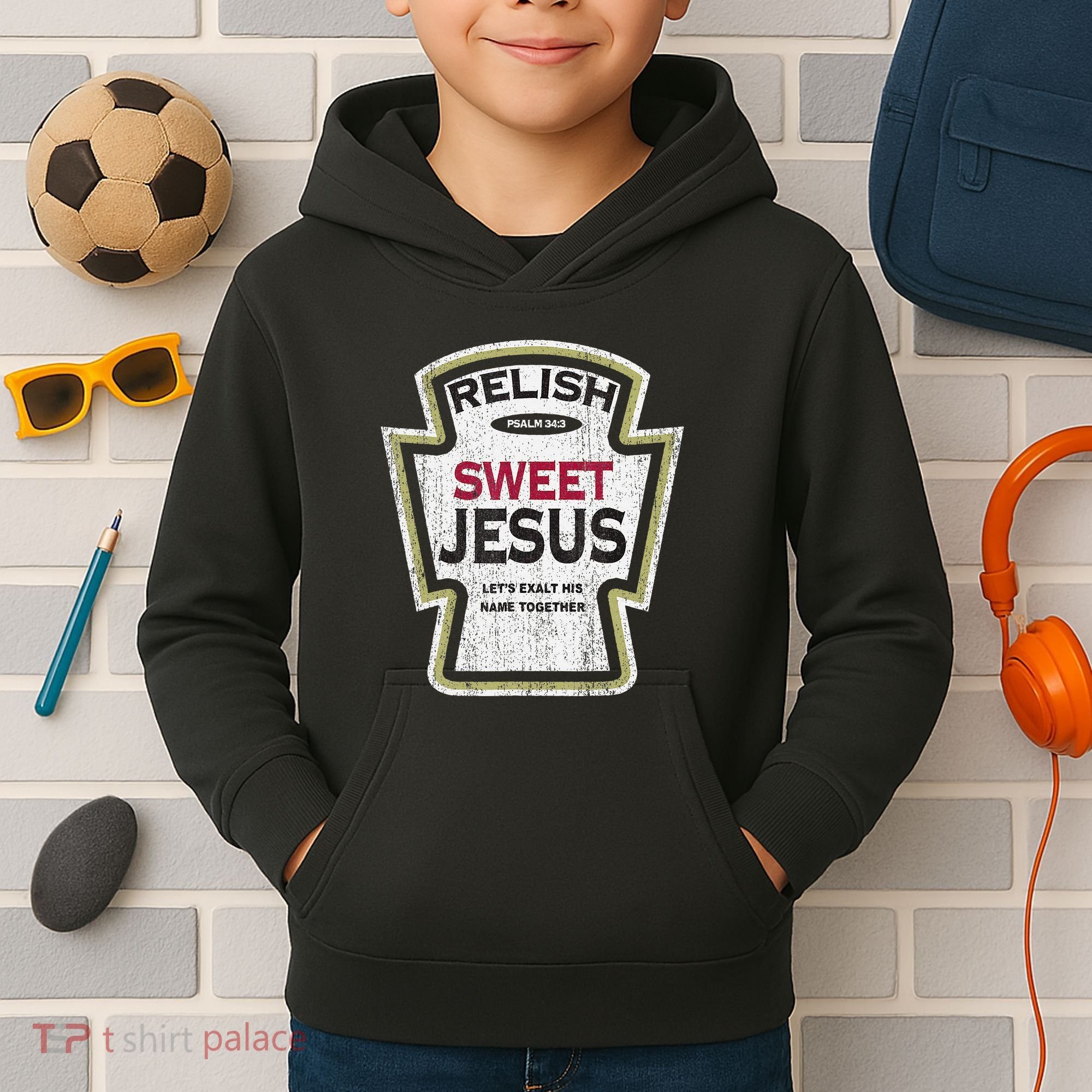 Retro Relish Sweet Jesus Kids Hoodie