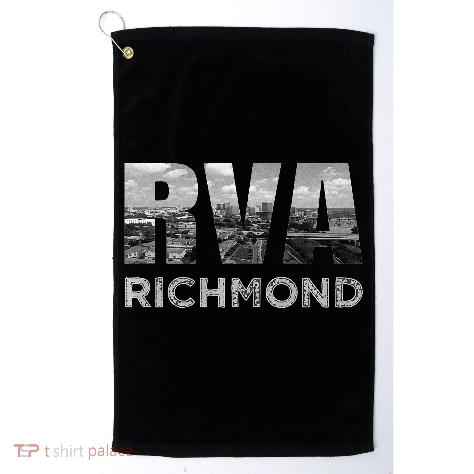 RVA Richmond Skyline Commonwealth Virginia Local Souvenir Golf Towel