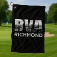 RVA Richmond Skyline Commonwealth Virginia Local Souvenir Golf Towel thumb 1