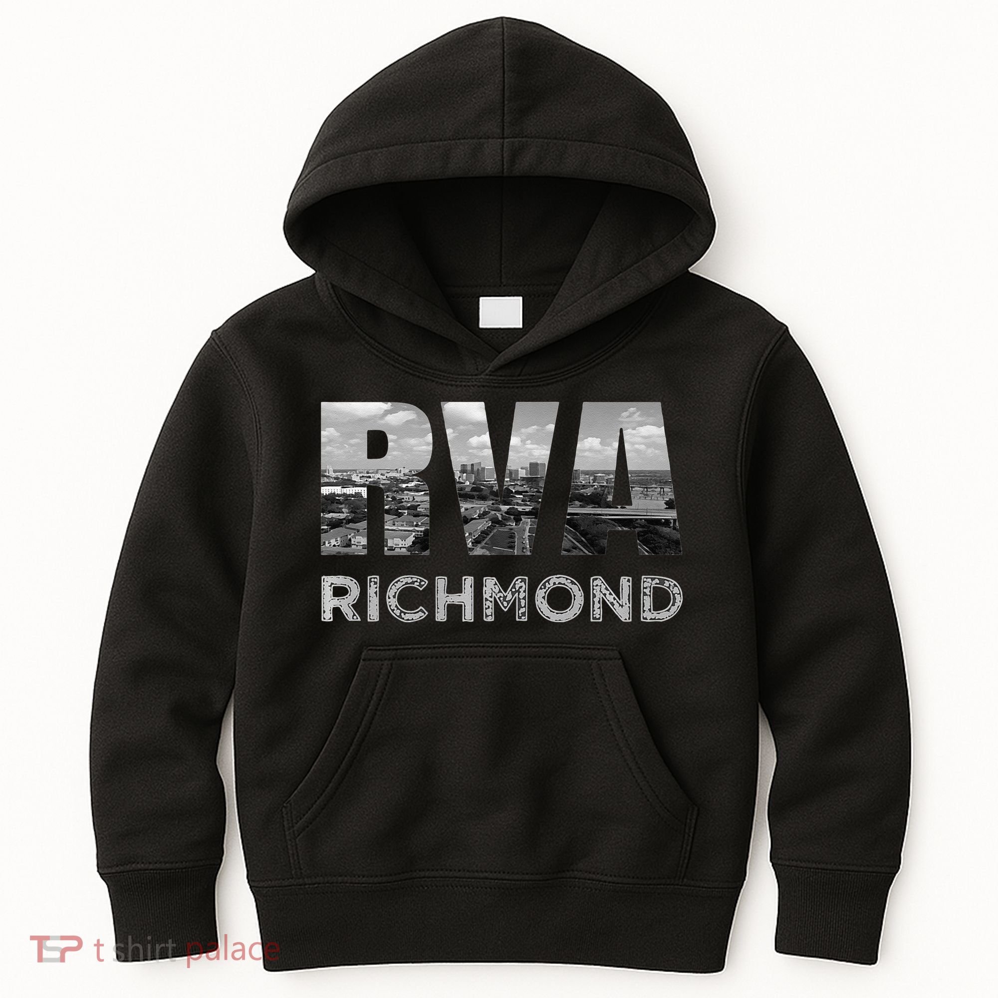 RVA Richmond Skyline Commonwealth Virginia Local Souvenir Kids Hoodie
