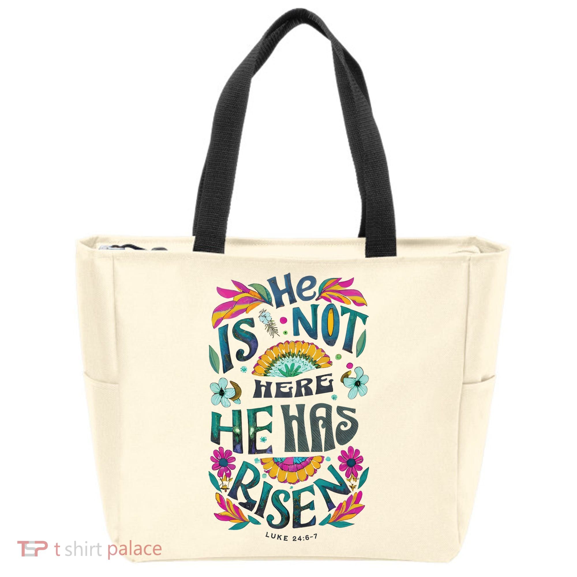 Risen Resurrection Sunday Easter Christian Tote Bag