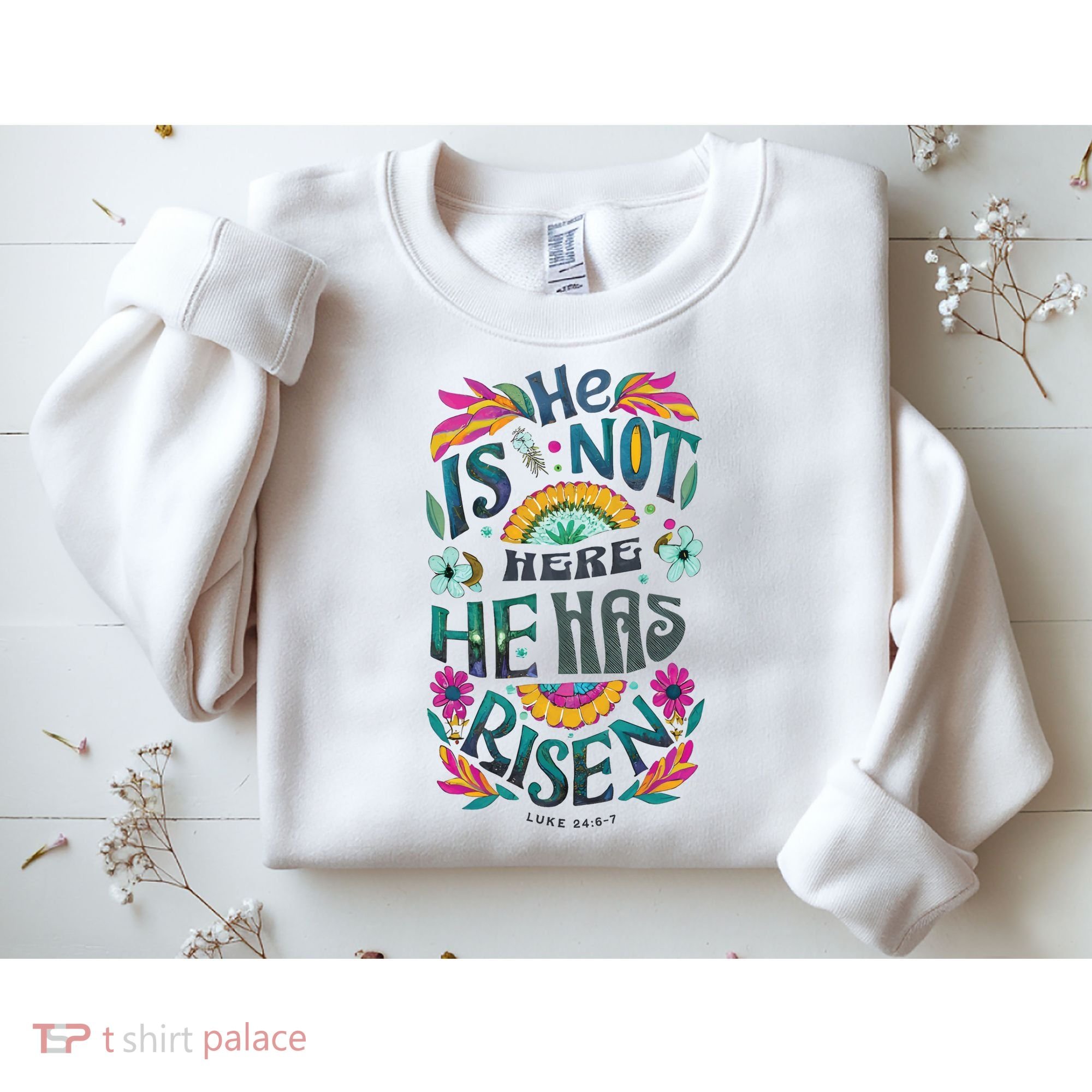 Risen Resurrection Sunday Easter Christian Sweatshirt