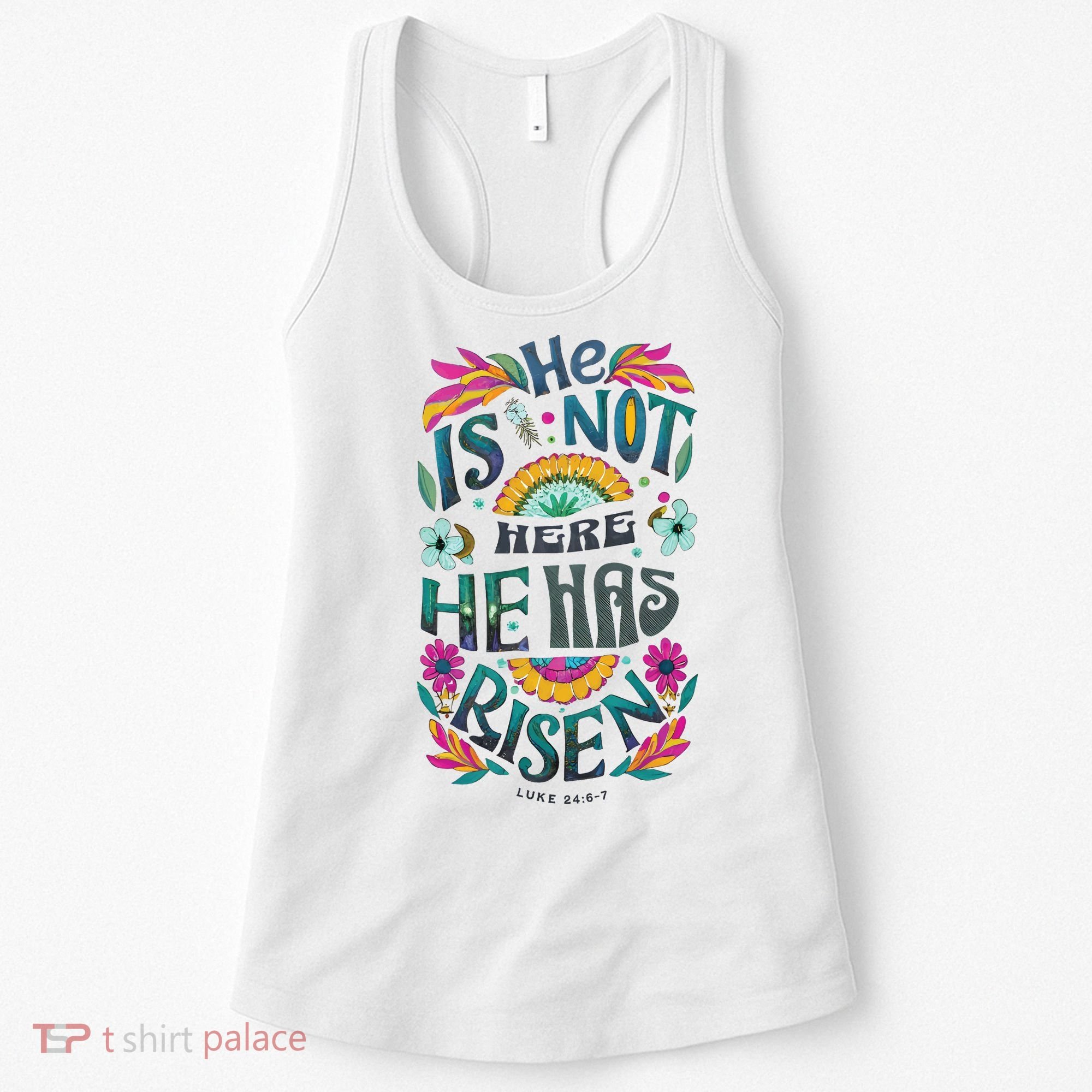 Risen Resurrection Sunday Easter Christian Women's Tank Top