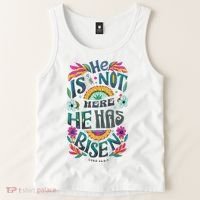 Risen Resurrection Sunday Easter Christian Tank Top thumb 2