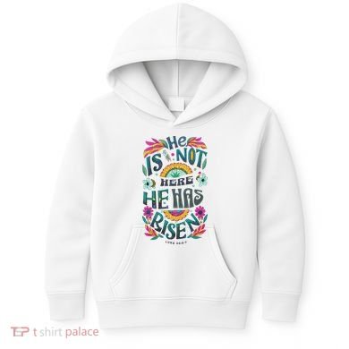 Risen Resurrection Sunday Easter Christian Kids Hoodie