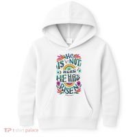 Risen Resurrection Sunday Easter Christian Kids Hoodie thumb 0