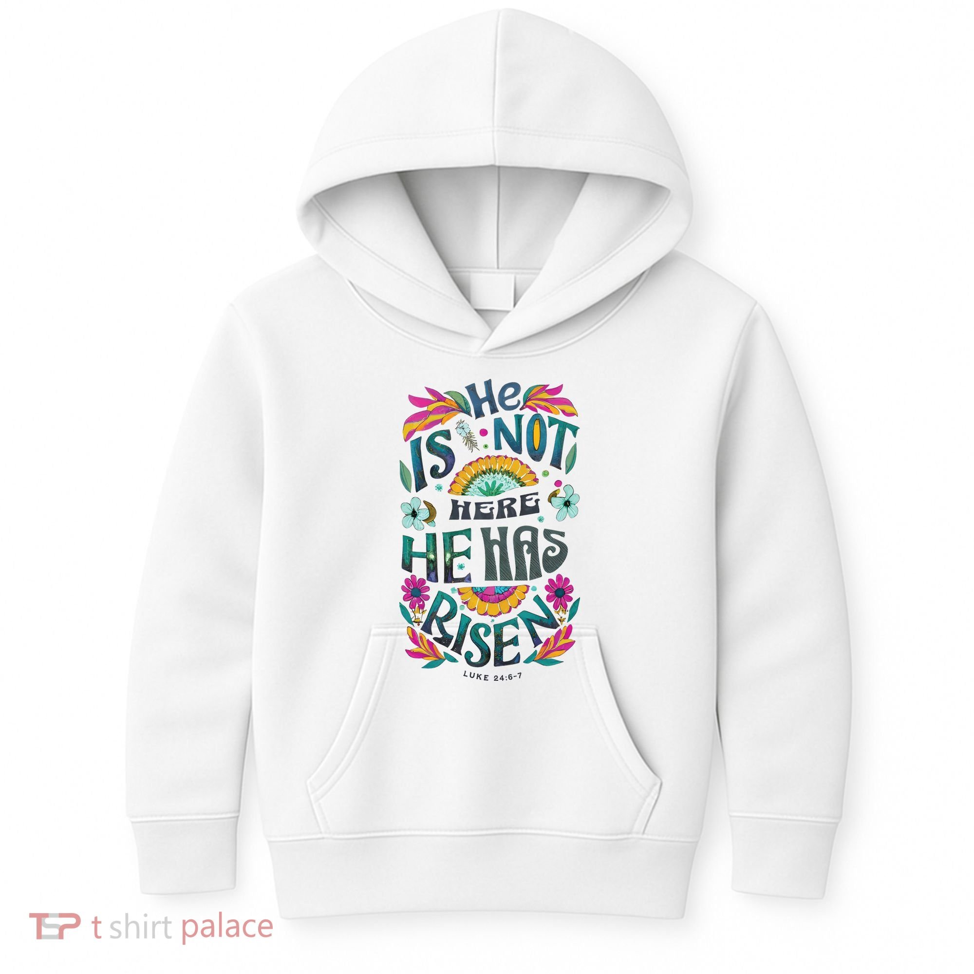 Risen Resurrection Sunday Easter Christian Kids Hoodie