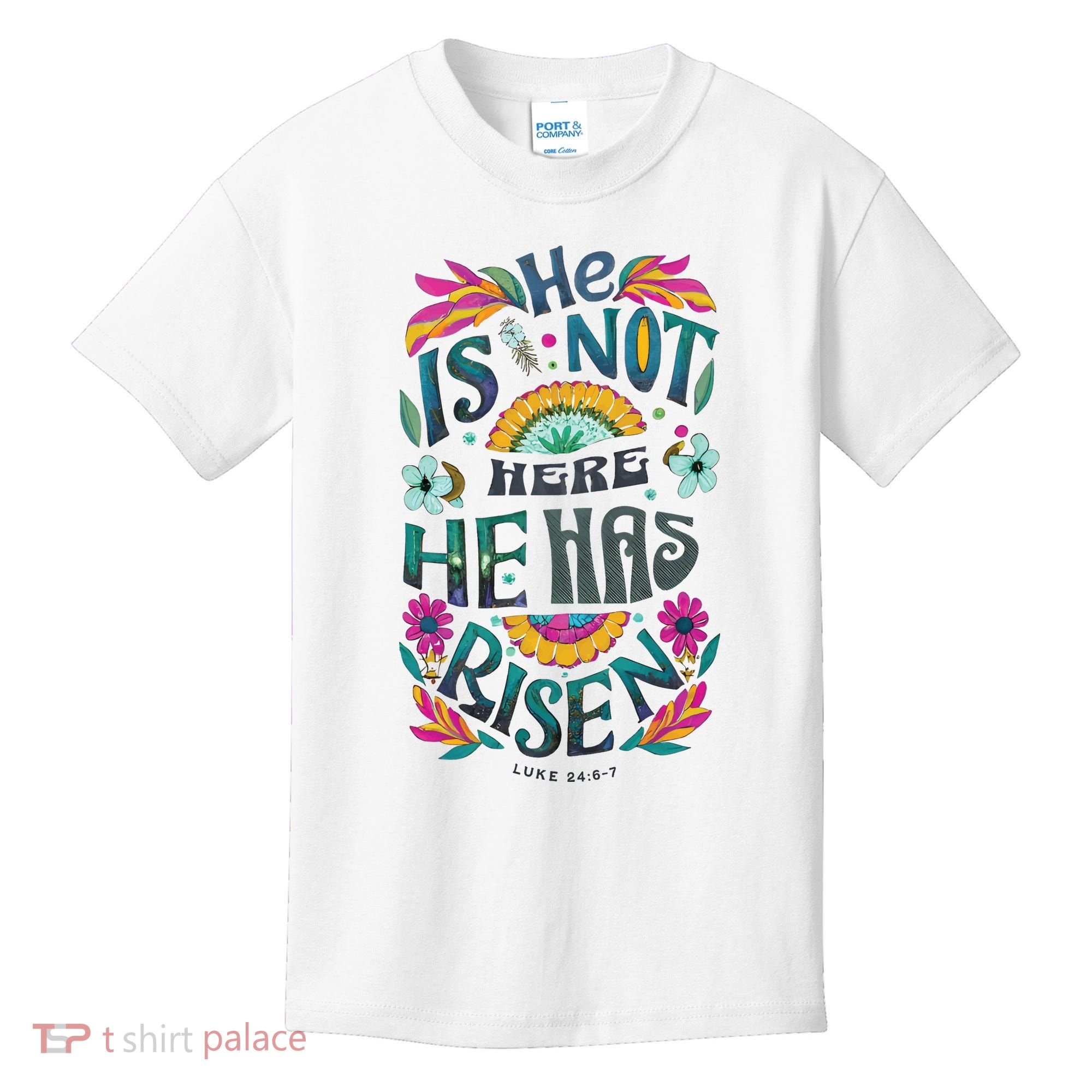 Risen Resurrection Sunday Easter Christian Kids T-Shirt