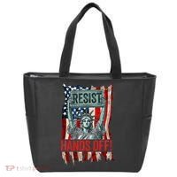 Resist Resistance Statue Of Liberty Hands Off Protest Retro Tote Bag thumb 0